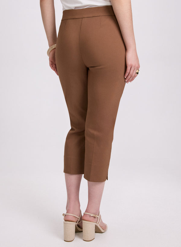 Laura Studded Cotton-Blend Capris