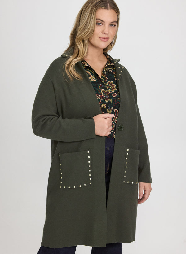 laura Studded Knit Cardigan