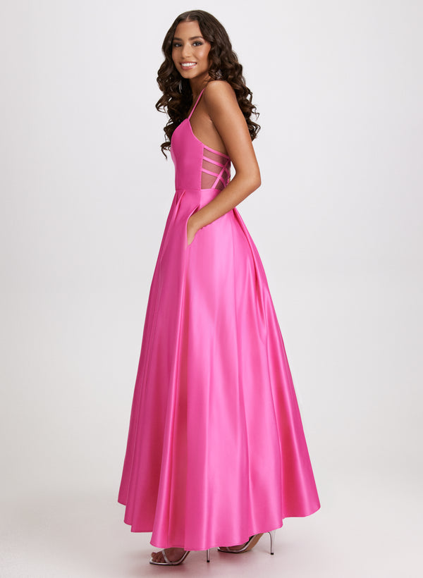 Laura Sweetheart Neck Satin Ball Gown