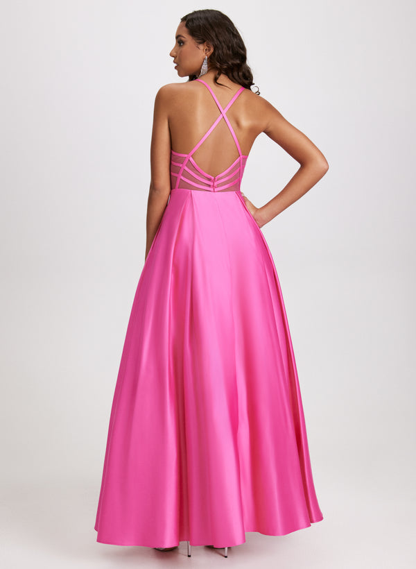 Laura Sweetheart Neck Satin Ball Gown