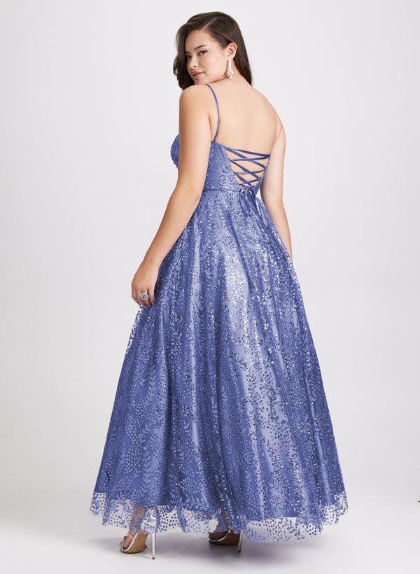 Laura Sweetheart Neckline Sequin Gown