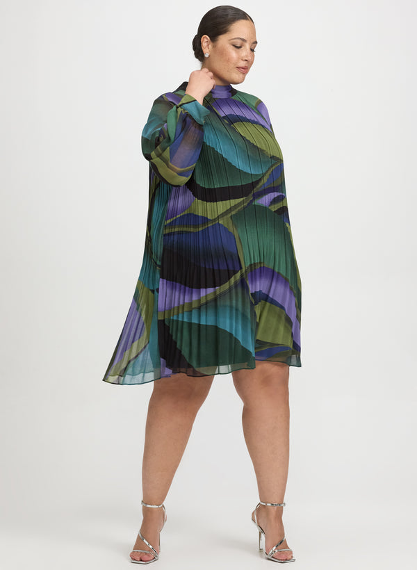 Laura Swirl Chiffon Dress