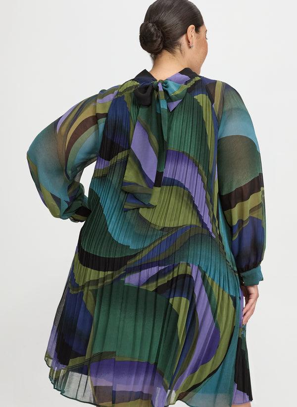 Laura Swirl Chiffon Dress