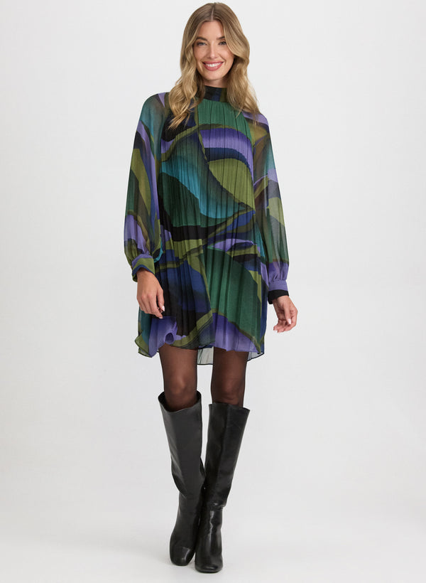 laura Swirl Chiffon Dress