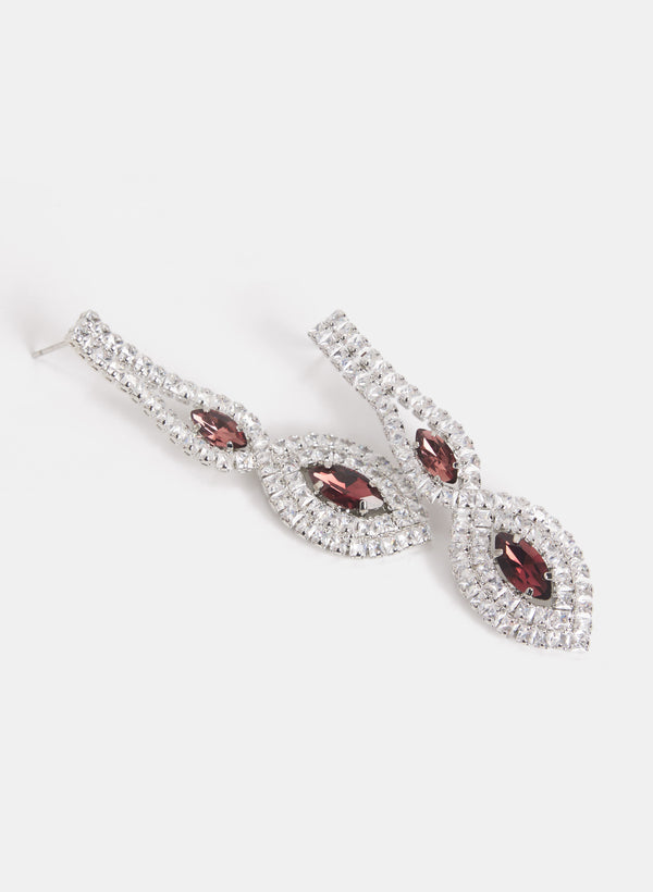 Laura Teardrop Crystal Earrings