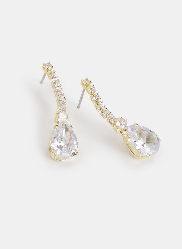 Laura Teardrop Stone Earrings