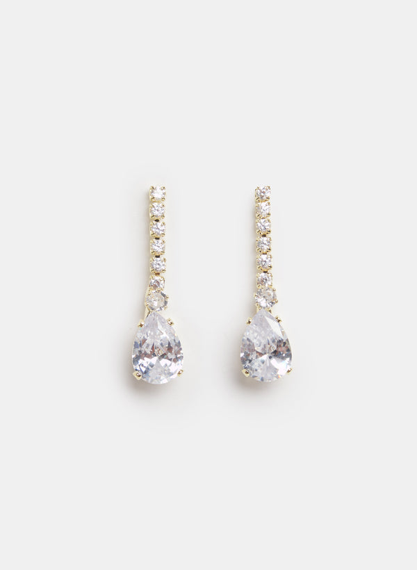 laura Teardrop Stone Earrings