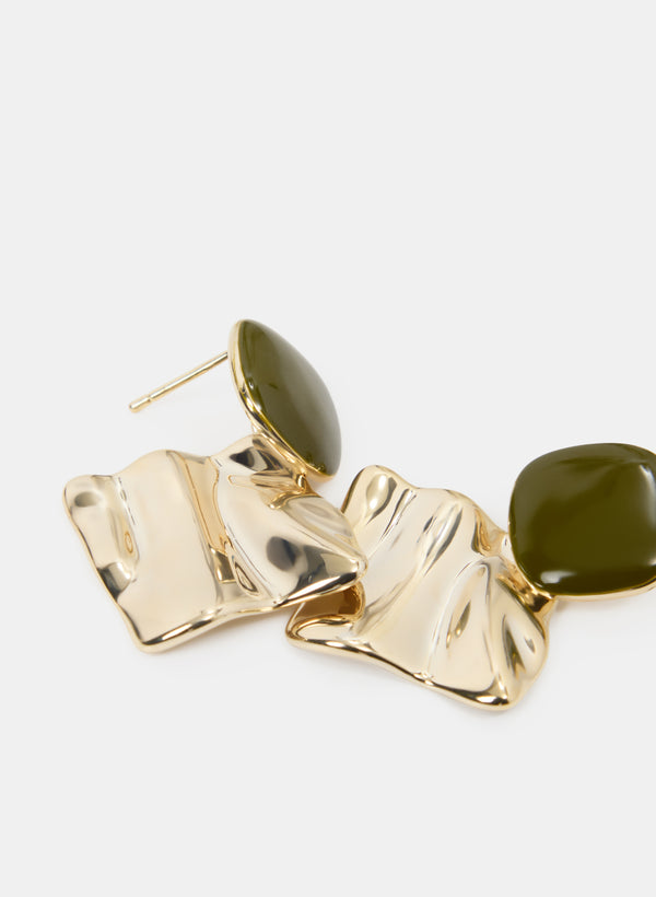 Laura Textured Drop Earrings