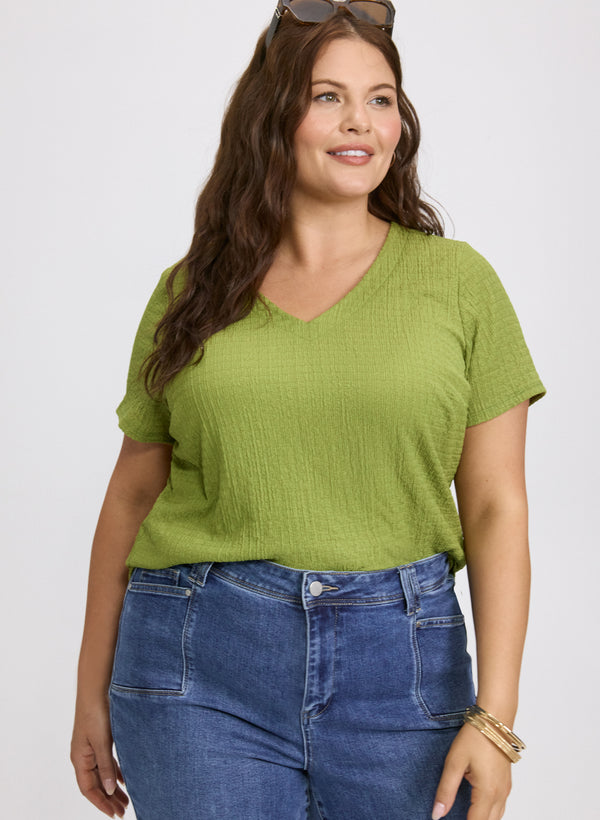 laura Textured Knit Top