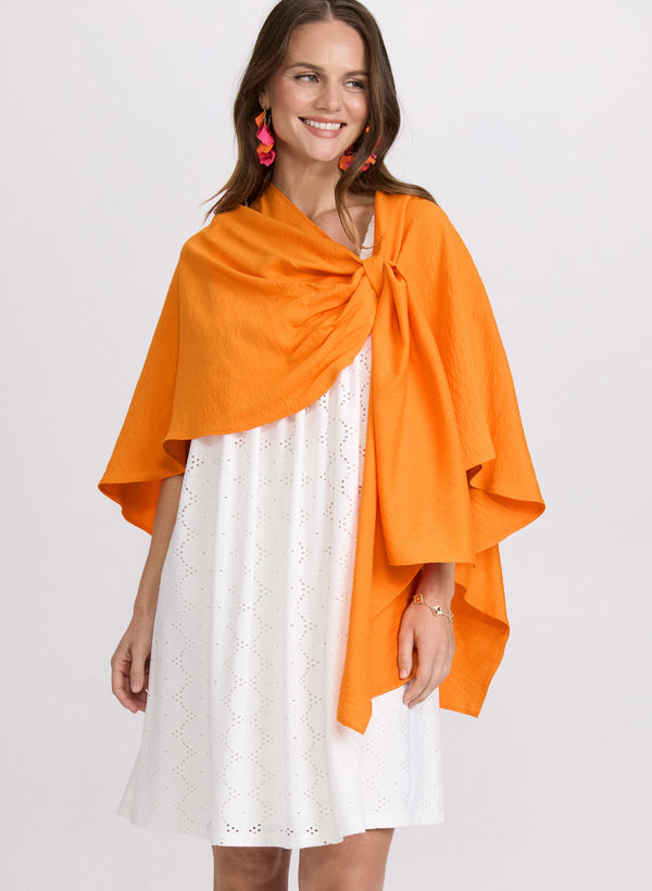 Laura Textured Pull-Through Shawl