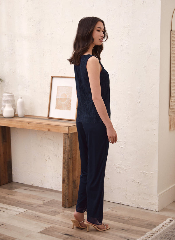 Laura Three-Piece Tank Jacket & Pants Set