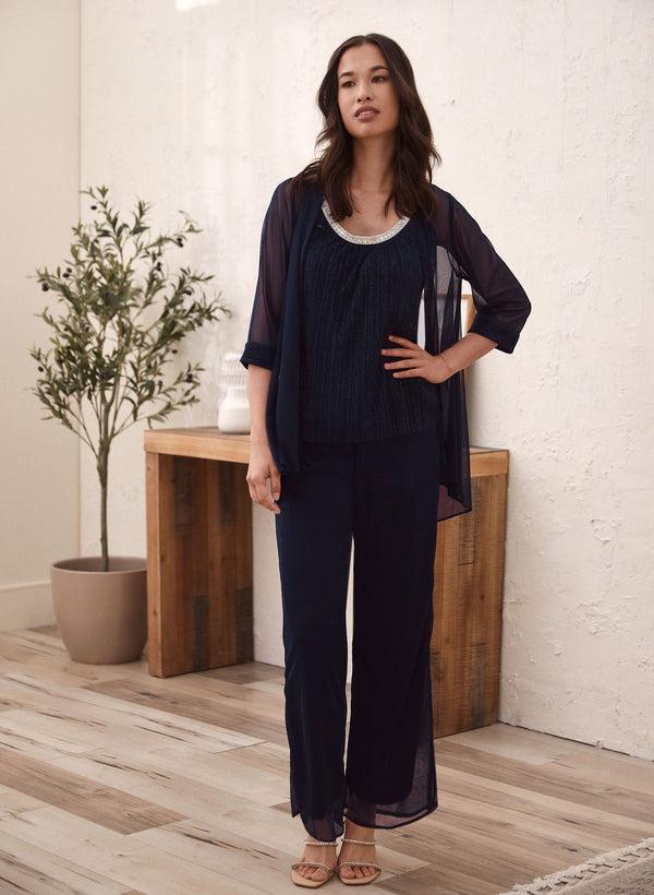 laura Three-Piece Tank Jacket & Pants Set