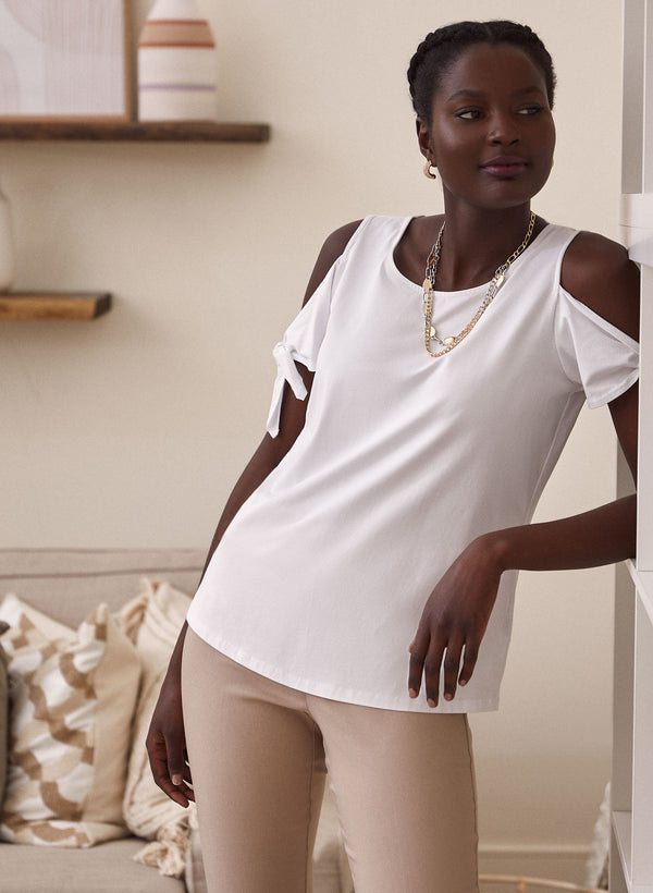 laura Tie Sleeve Top