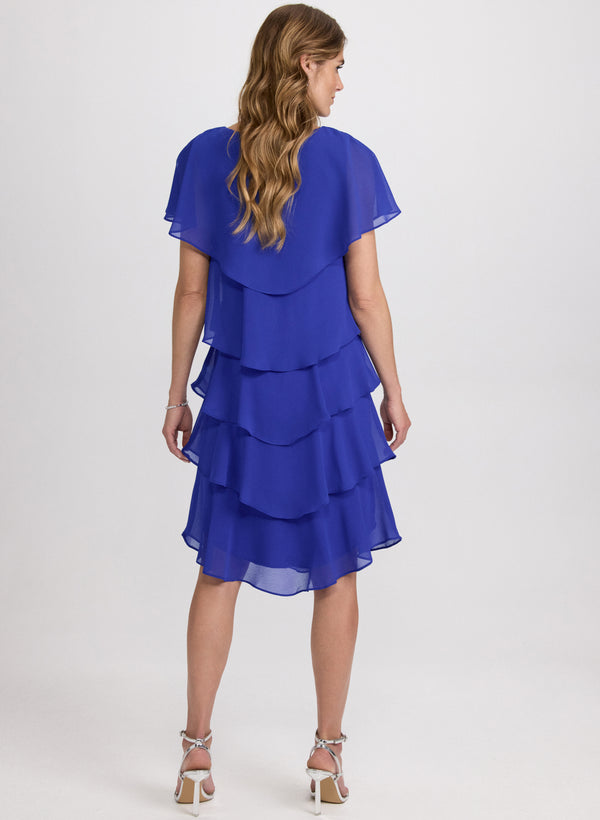 Laura Tiered Chiffon Dress