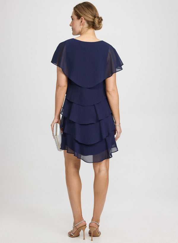 Laura Tiered Chiffon Dress