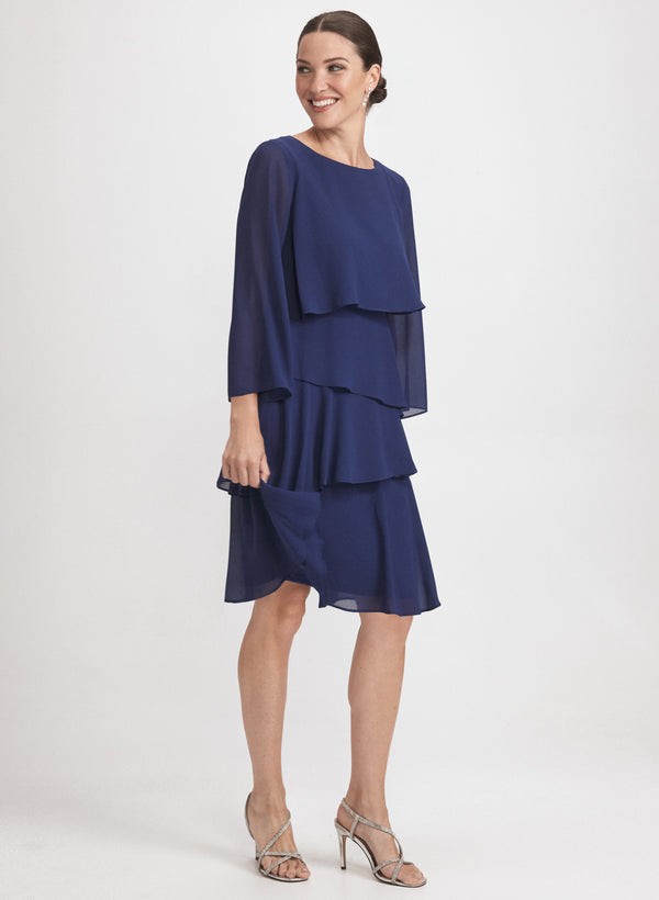 Laura Tiered Chiffon Dress
