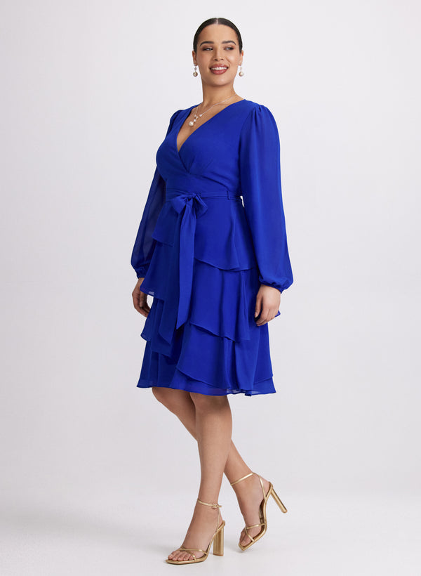 Laura Tiered Chiffon Dress