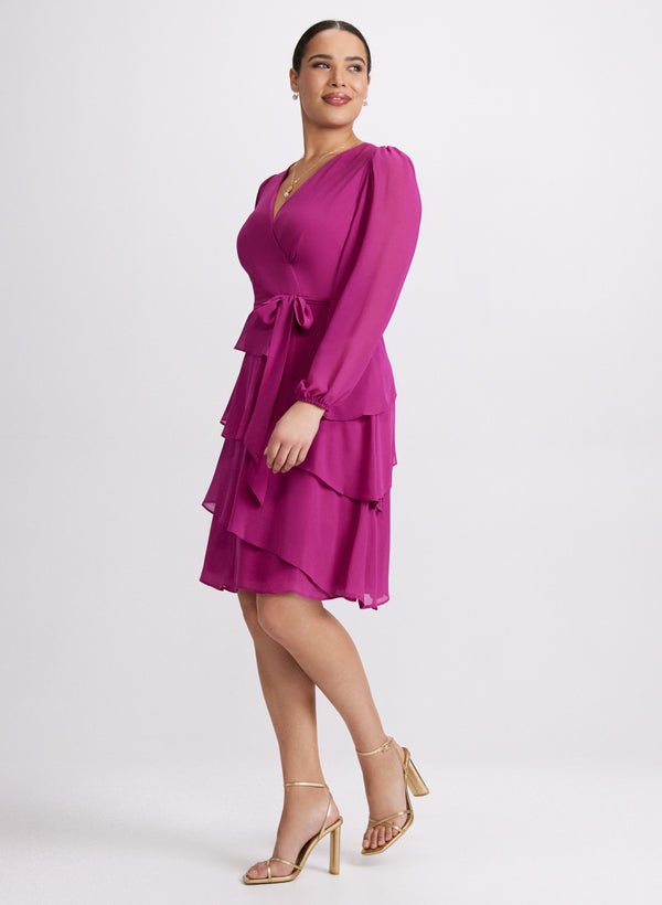 Laura Tiered Chiffon Dress