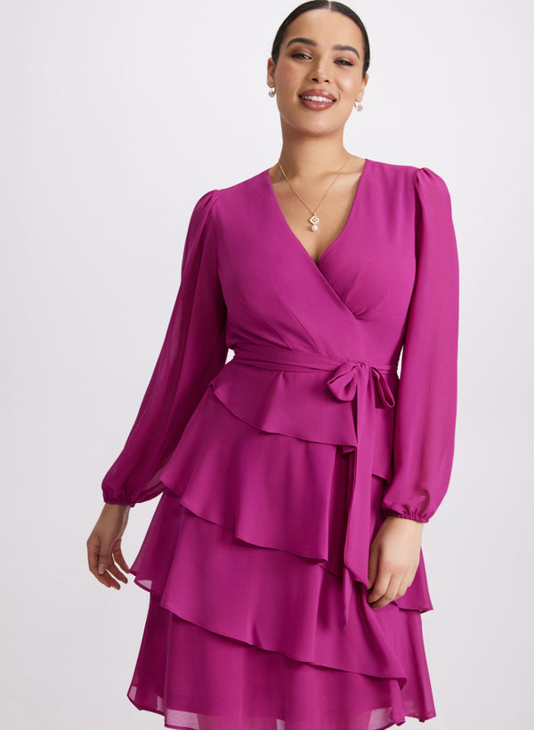 Laura Tiered Chiffon Dress