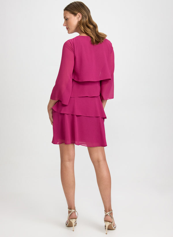 Laura Tiered Chiffon Dress