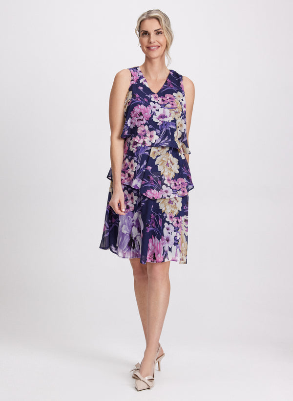 laura Tiered Floral Dress
