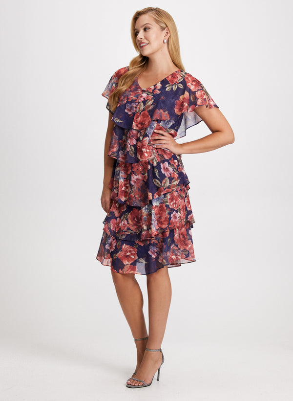 Laura Tiered Floral Print Dress