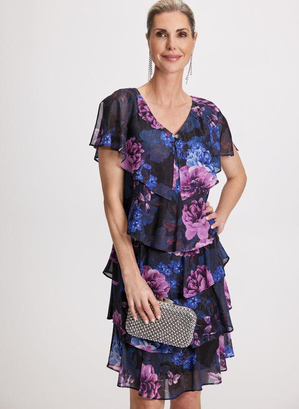 Laura Tiered Floral Print Dress