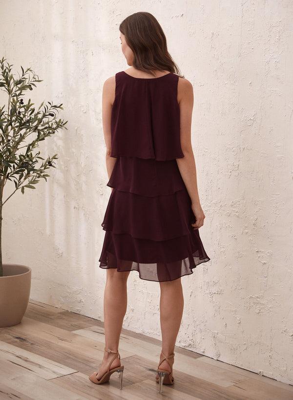 Laura Tiered Ruffle Chiffon Dress