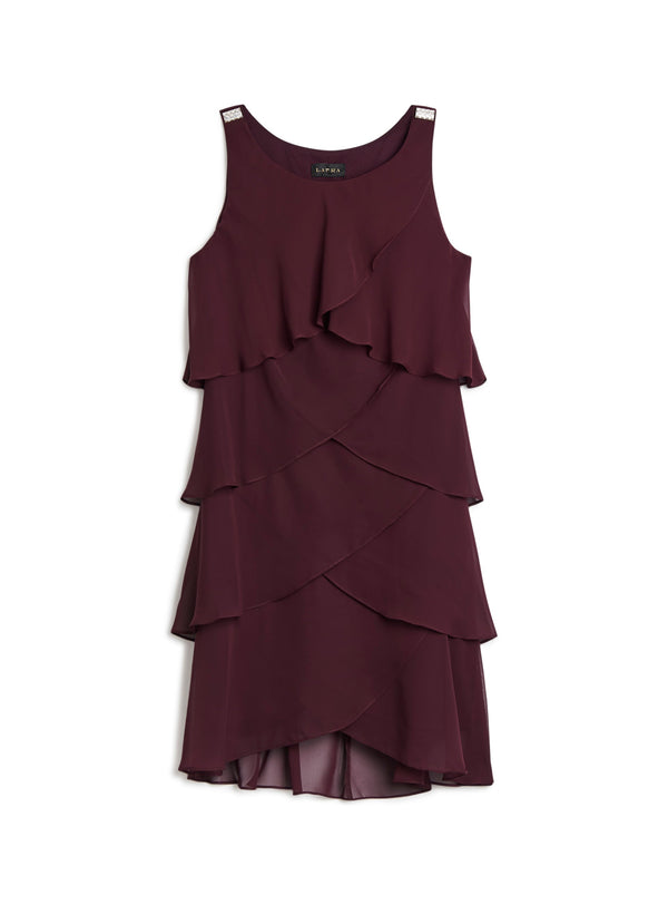 Laura Tiered Ruffle Chiffon Dress