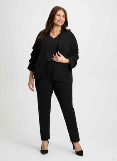 laura Tiered Sleeve Top & Straight Leg Pants