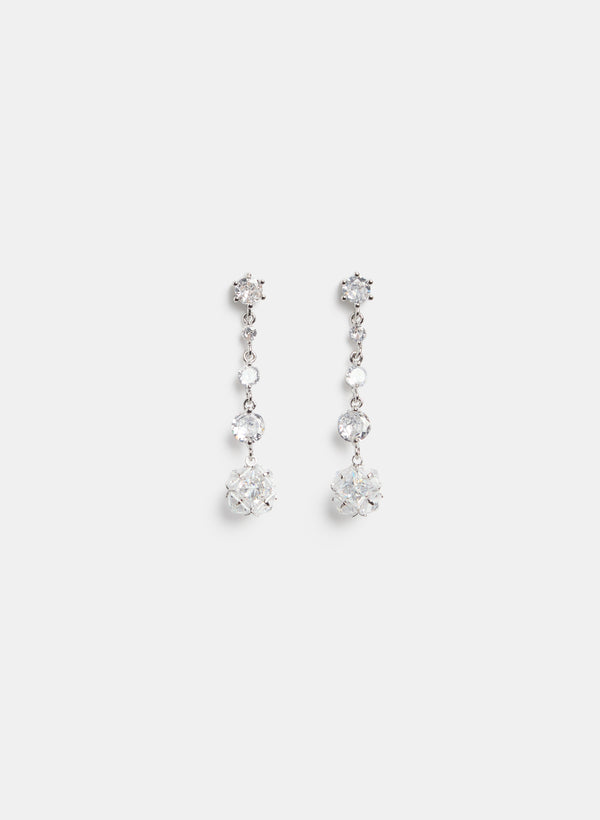 laura Tiered Stone Earrings