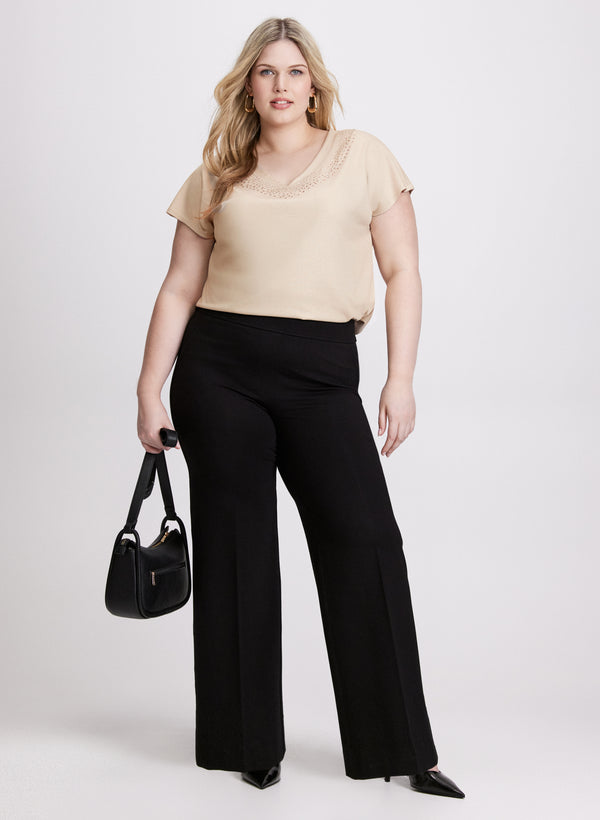 Laura Tonal Rhinestone Embellished T-Shirt