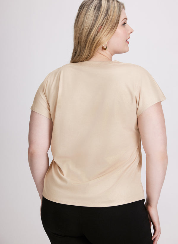 Laura Tonal Rhinestone Embellished T-Shirt