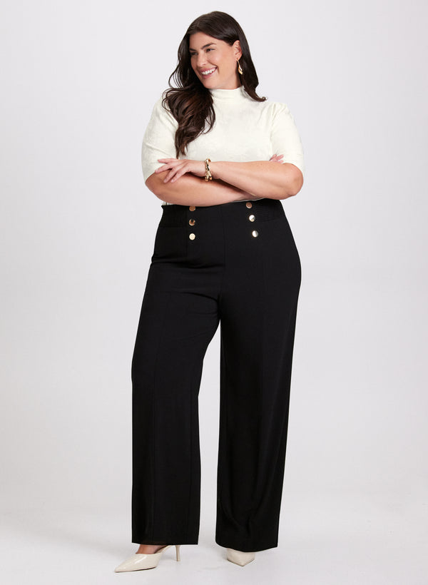 Laura Tonal Rose Print Turtleneck Top