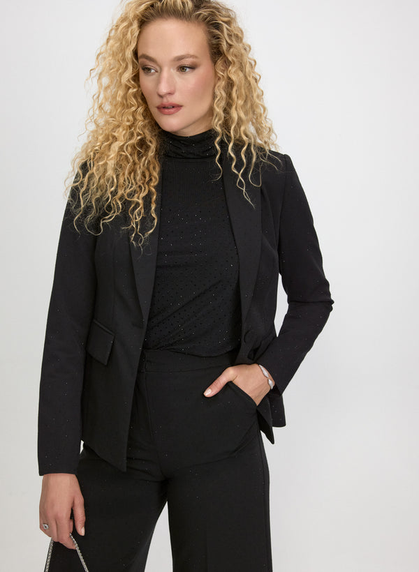 laura Tonal Stud Embellished Blazer