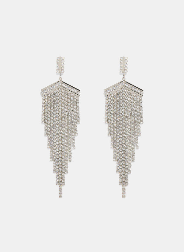 Laura Triangular Chandelier Earrings