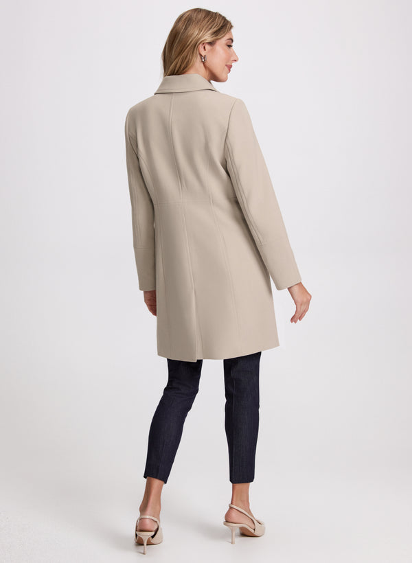 Laura Tricotine Shirt Collar Coat