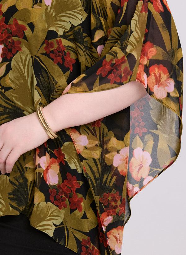 Laura Tropical Print Blouse