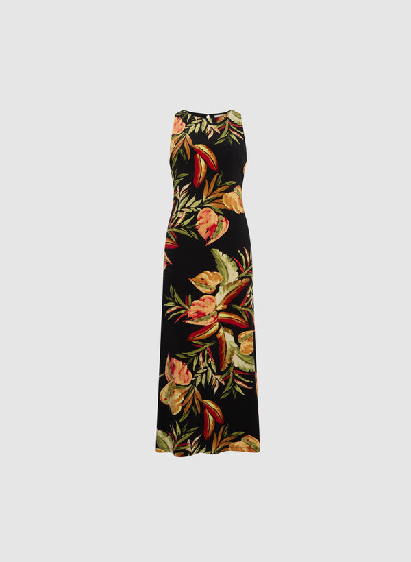Laura Tropical Print Maxi Dress