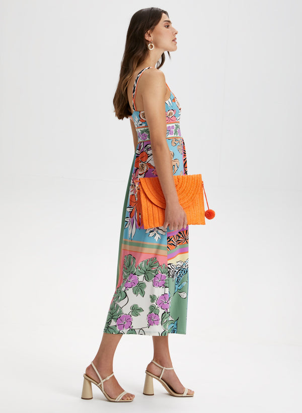Laura Tropical Print Maxi Dress