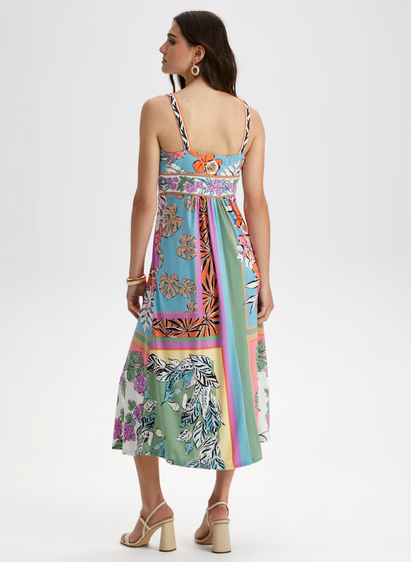 Laura Tropical Print Maxi Dress