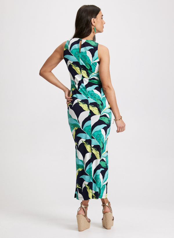 Laura Tropical Print Midi Dress
