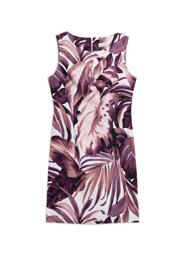 Laura Tropical Print Sheath Dress