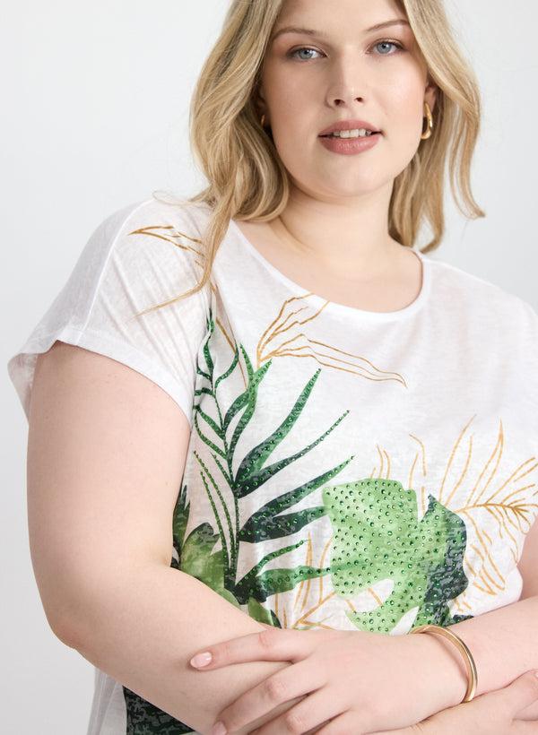 Laura Tropical Print T-Shirt