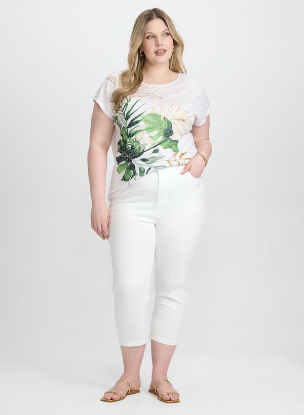 Laura Tropical Print T-Shirt