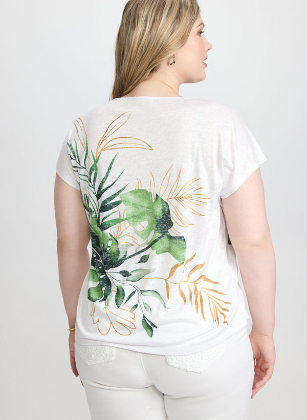 Laura Tropical Print T-Shirt