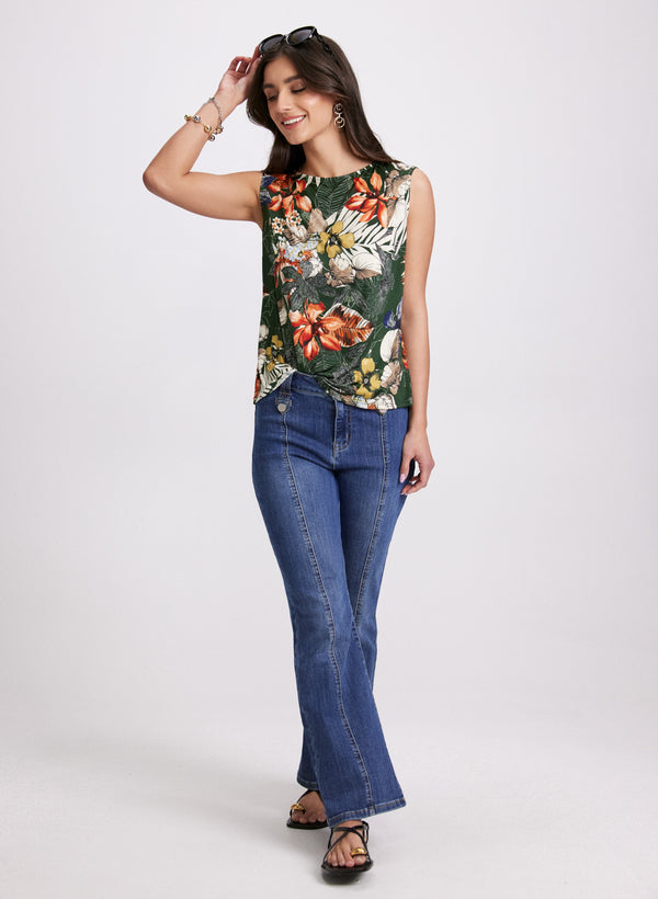 Laura Tropical Print Tank Top