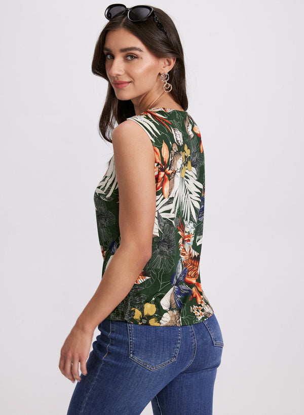 Laura Tropical Print Tank Top