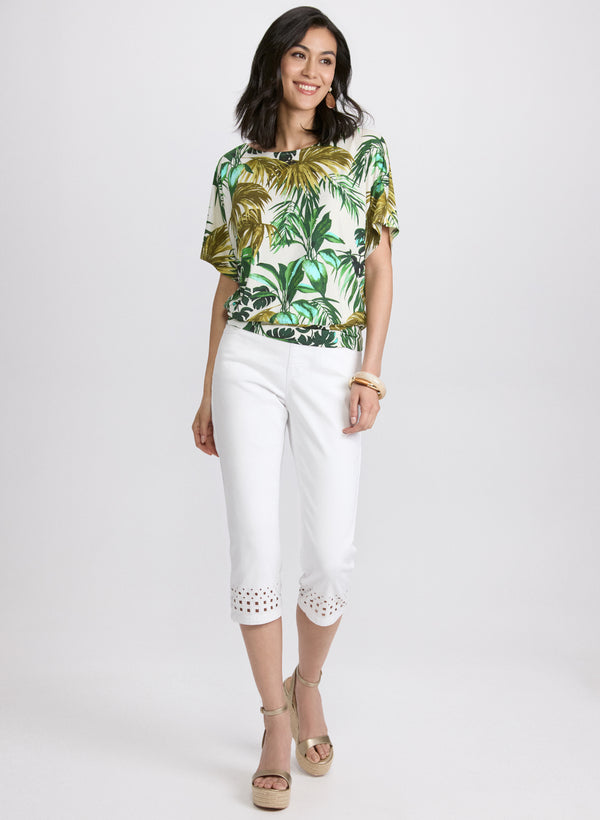 Laura Tropical Print Top