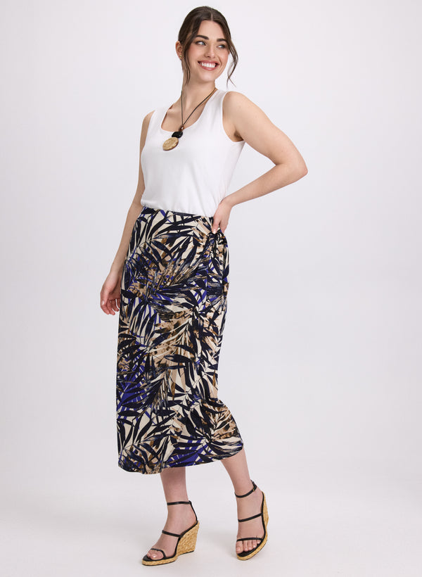 Laura Tropical Wrap Skirt